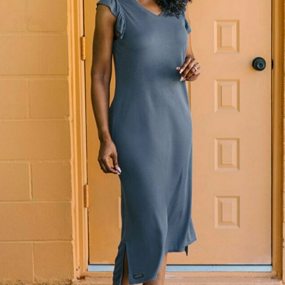 Matilda Jane Far Away Knit Maxi Dress SzM